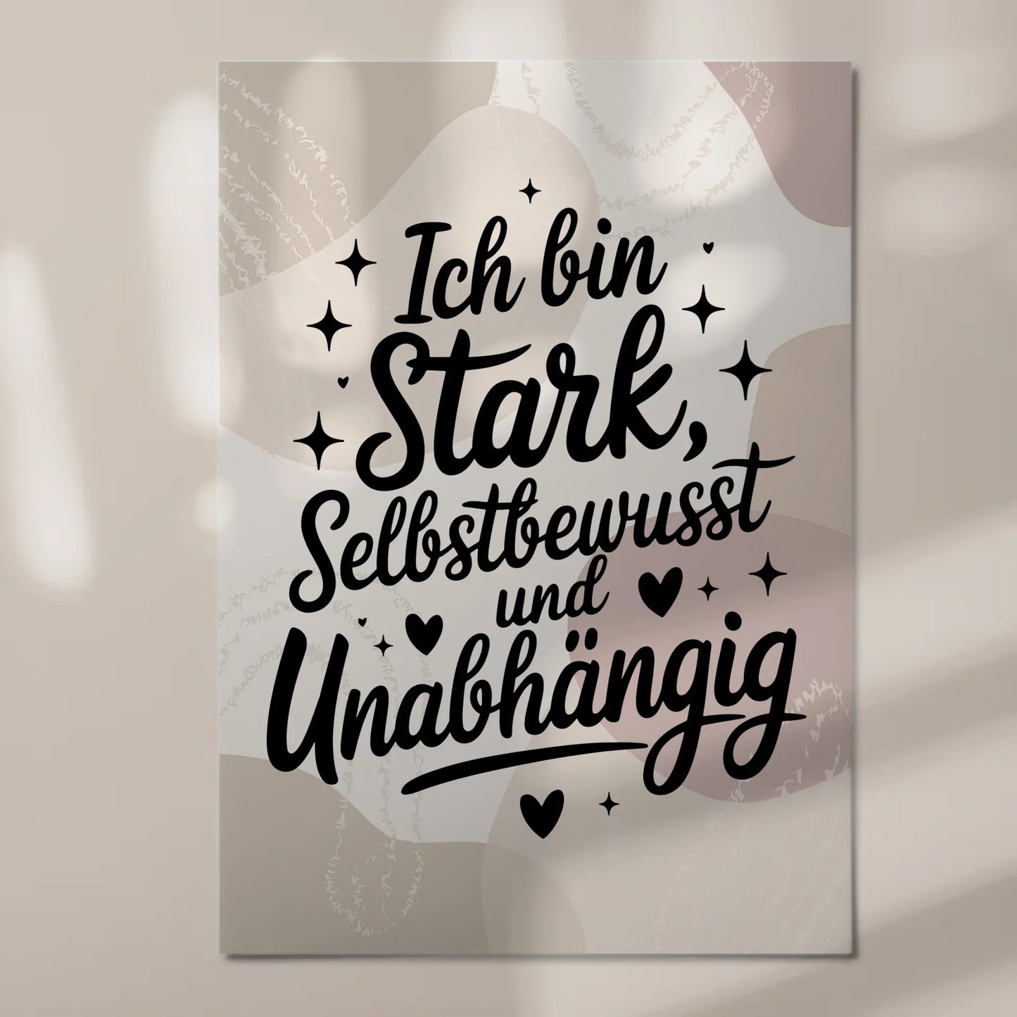 Affirmation Magnet Wandbild Ich bin stark und positiv