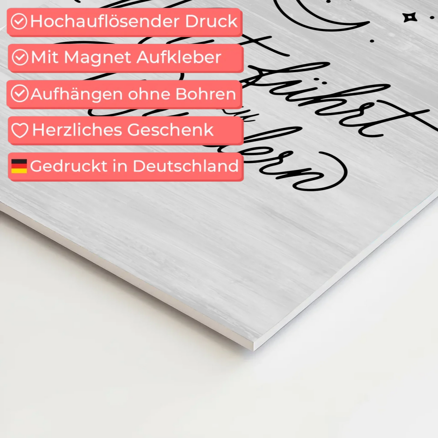 Spruch Affirmation Magnet Wandbild Mut Positiv Wundern