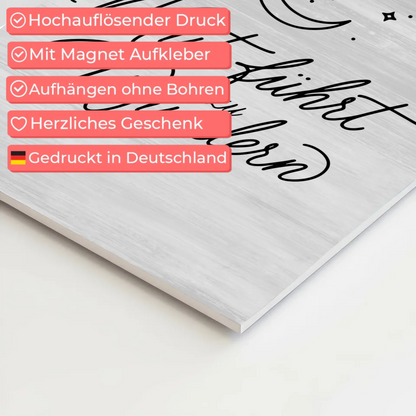 Spruch Affirmation Magnet Wandbild Mut Positiv Wundern