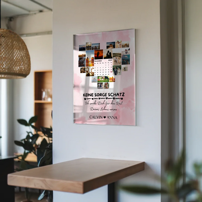 Acrylglas Bild Liebe Fotocollage Ewig Nerven Schatz