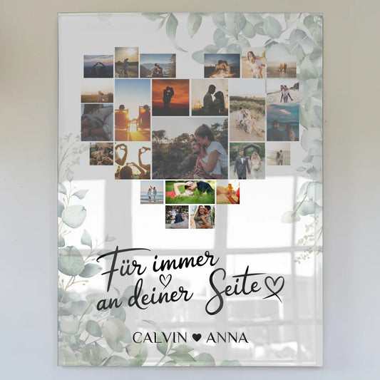 Personalisiertes Paar Acrylglas Bild Fotocollage Für Immer