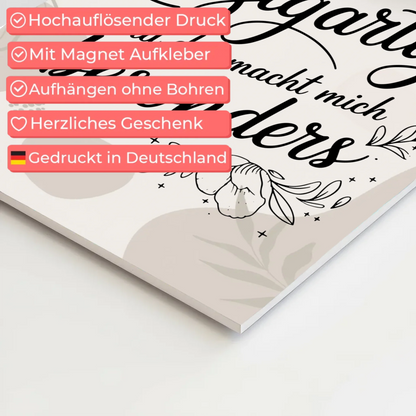 Magnetisches Sprüche Poster Affirmation Ich bin Einzigartig