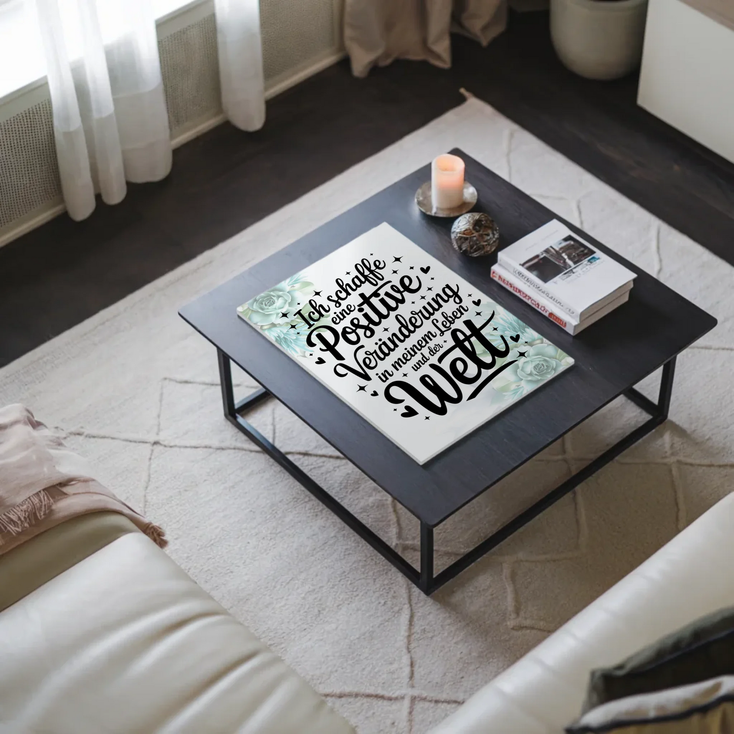 Magnet Poster mit Spruch Affirmation Positiv Veränderung