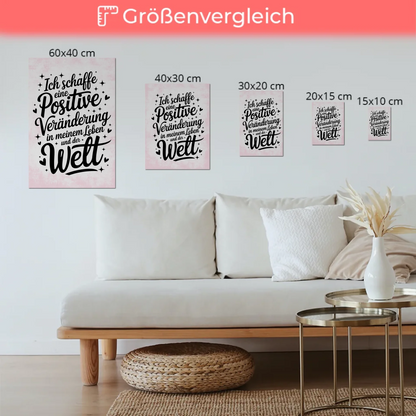 Magnetisches Wandbild Spruch Affirmation Positiv Leben