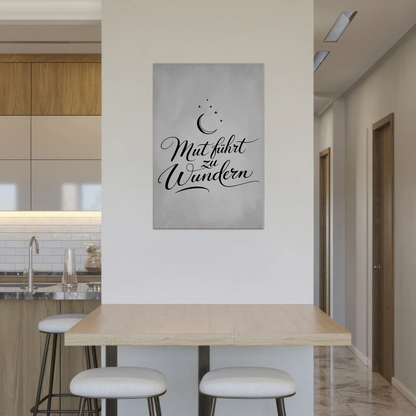 Affirmation Magnet Poster Mut führt zu Wundern positiv