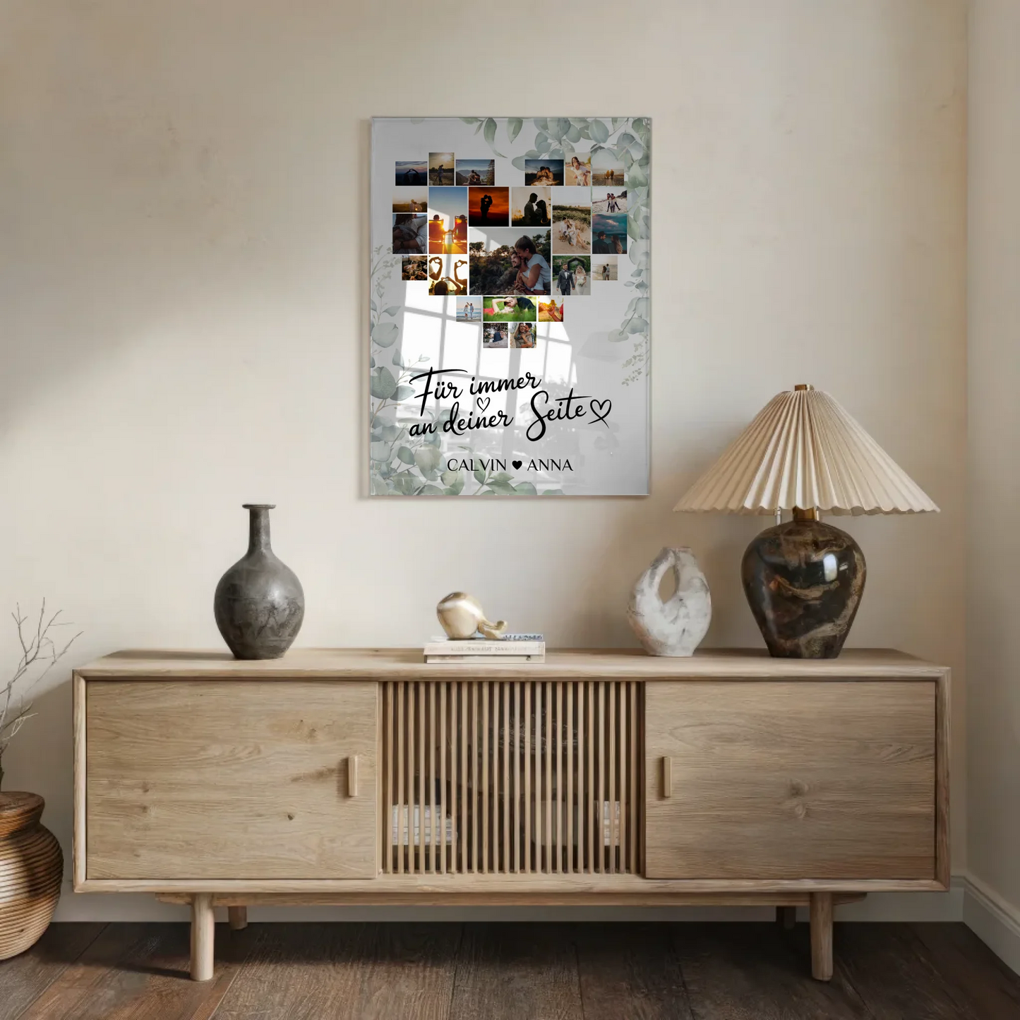 Personalisiertes Paar Acrylglas Bild Fotocollage Für Immer