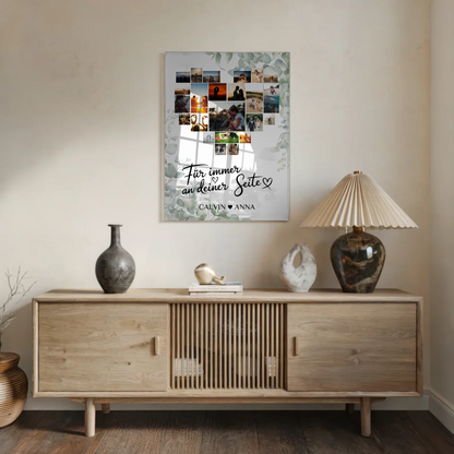 Personalisiertes Paar Acrylglas Bild Fotocollage Für Immer