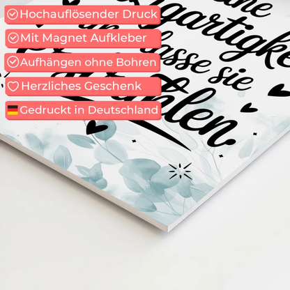 Magnetisches Wandbild Spruch Affirmation Einzigartigkeit
