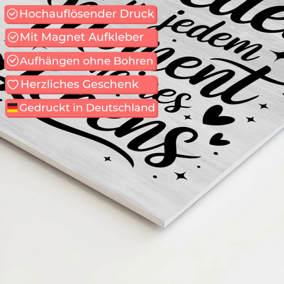 Affirmation Magnet Wandbild Positiv Spruch Frieden Leben