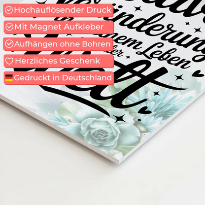 Magnet Poster mit Spruch Affirmation Positiv Veränderung