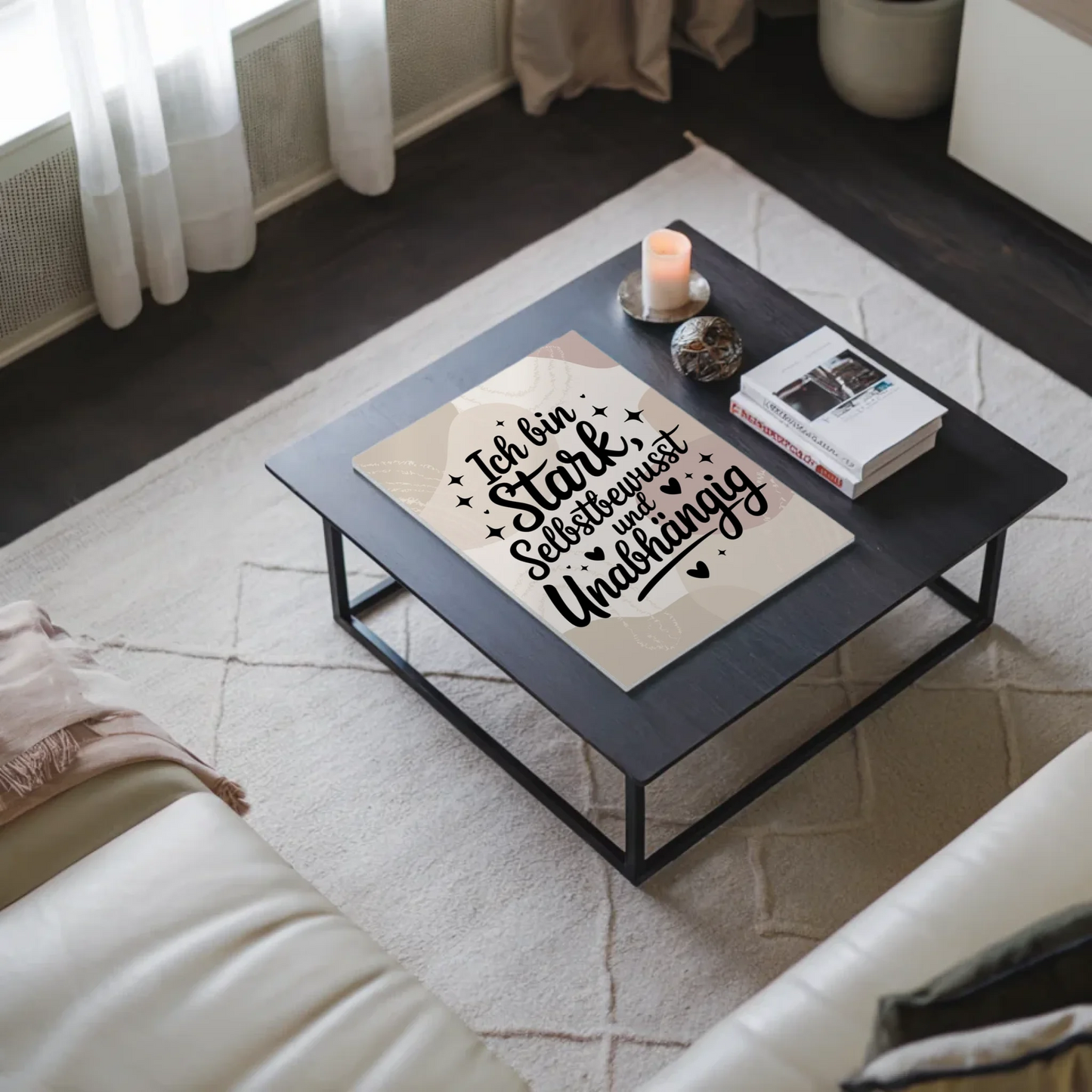 Affirmation Magnet Wandbild Ich bin stark und positiv