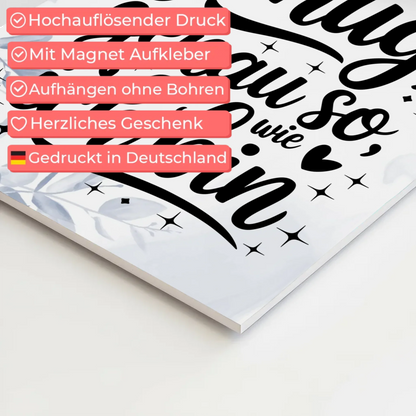 Affirmation Magnet Poster Spruch Ich bin genug personalisiert