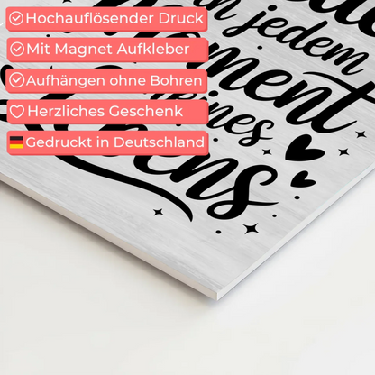 Affirmation Magnet Wandbild Positiv Spruch Frieden Leben