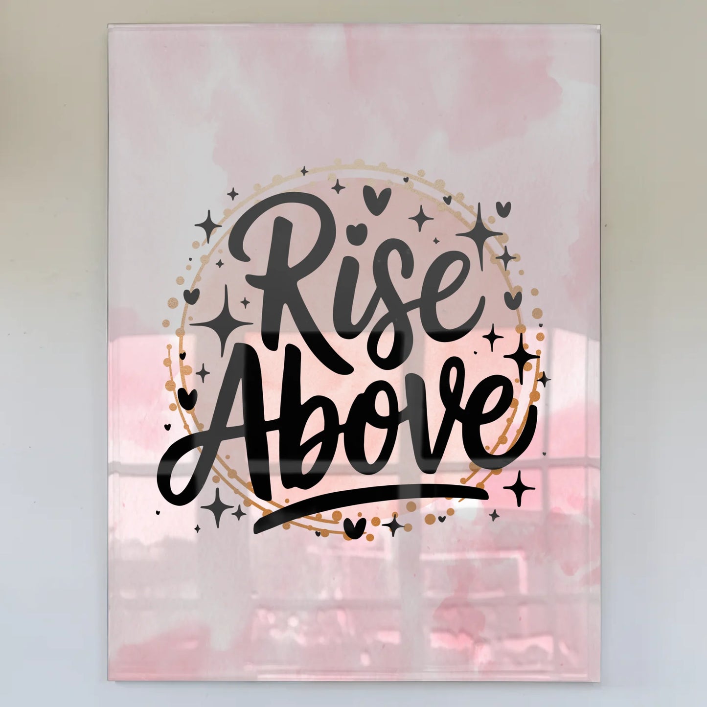 Bild Mit Acrylglas Rise Above - Personalisiertes Geschenk