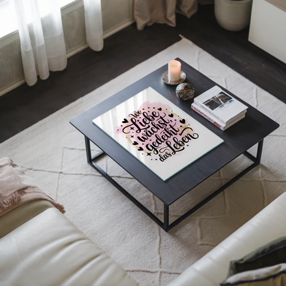 Wandbild Acrylglas Wo Liebe wächst gedeiht das Leben