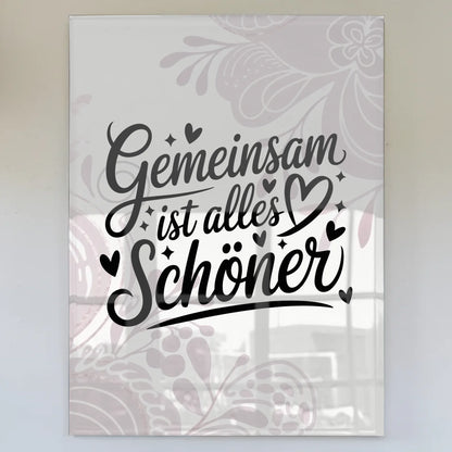 Bild Aus Acrylglas Gemeinsam ist alles schöner Geschenk