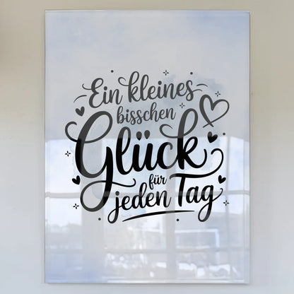 Acrylglas Mit Foto - Ein kleines bisschen Glück täglich