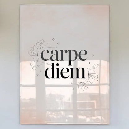 Foto Acrylglas Carpe Diem Personalisiertes Geschenk Spruch Wandbild