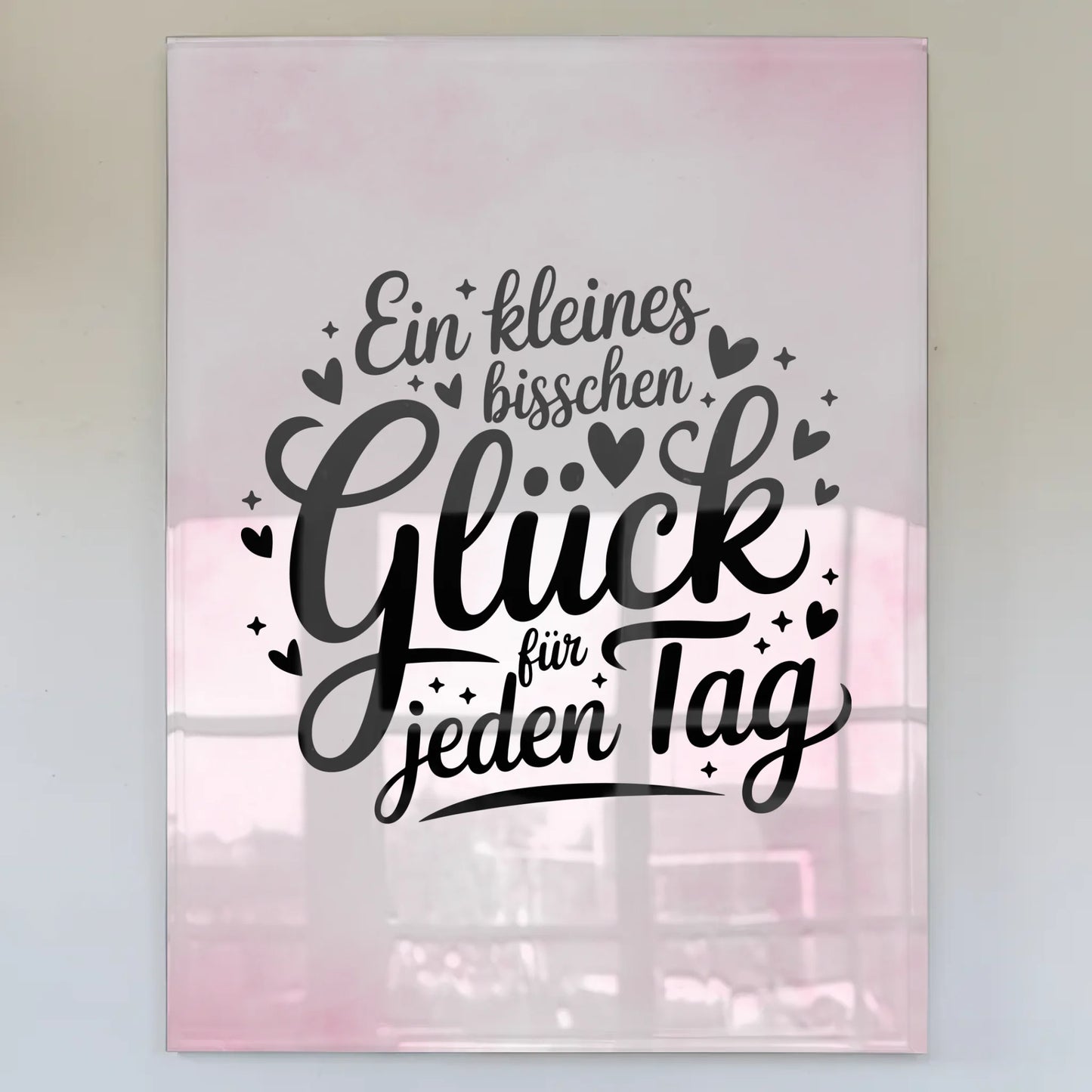 Acrylglas Bild Ein kleines bisschen Glück Poster