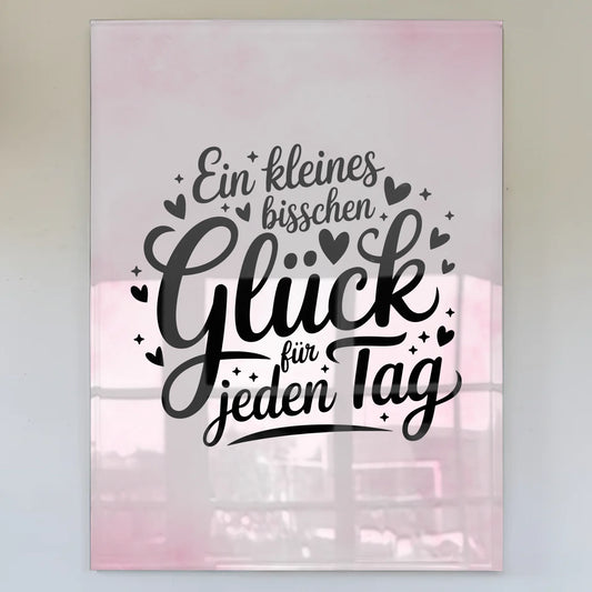 Acrylglas Bild Ein kleines bisschen Glück Poster