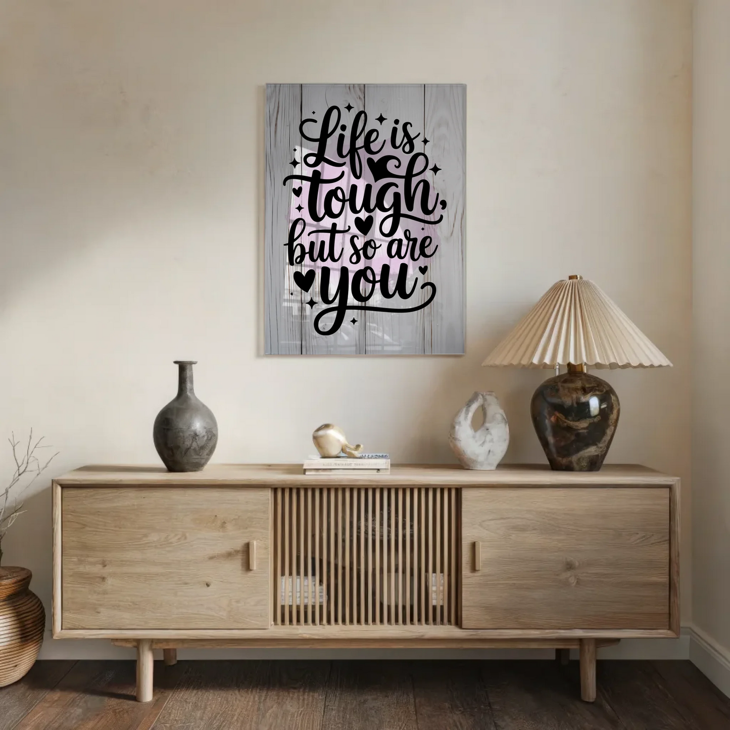 Acrylglas Wandbild Life is tough but so are you