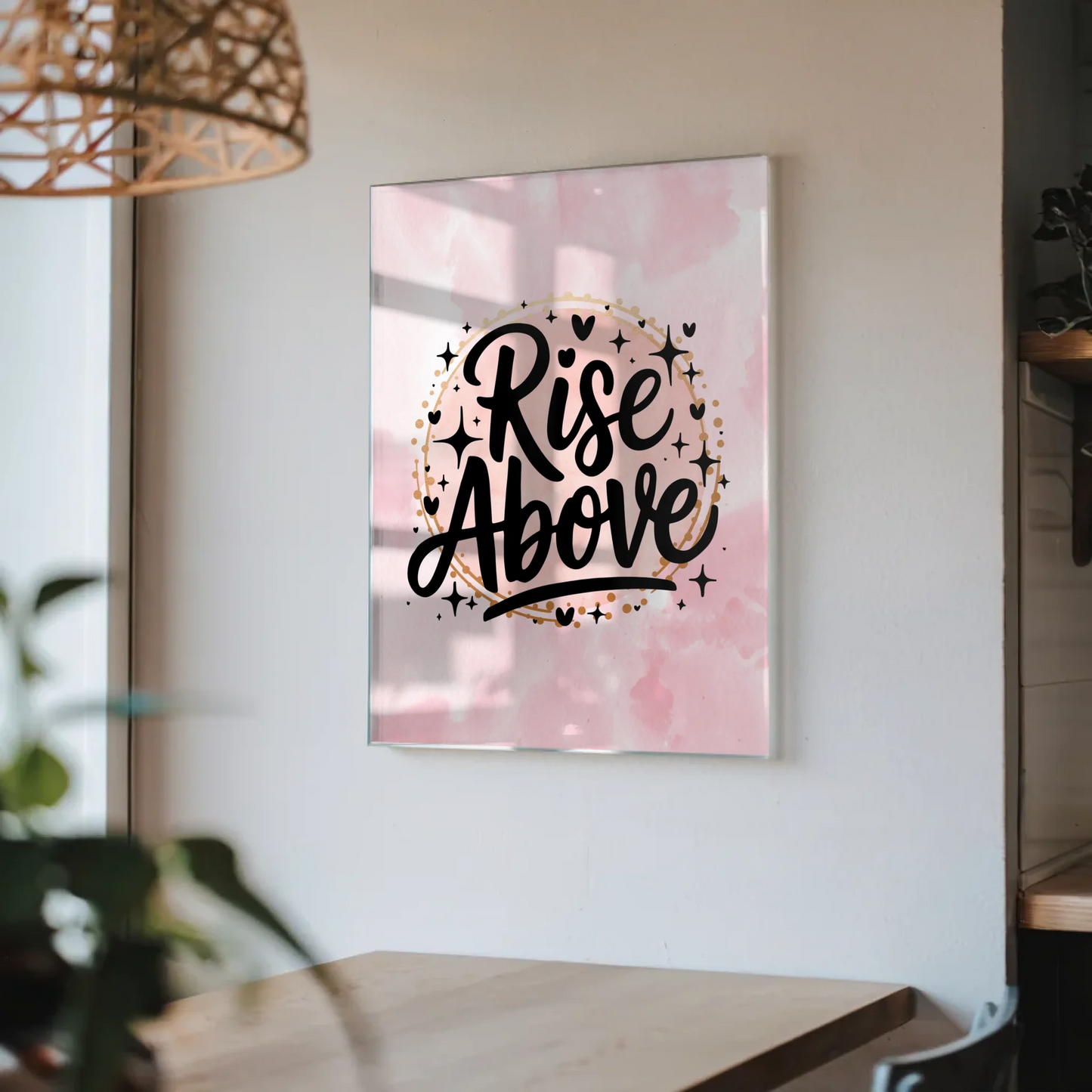Bild Mit Acrylglas Rise Above - Personalisiertes Geschenk