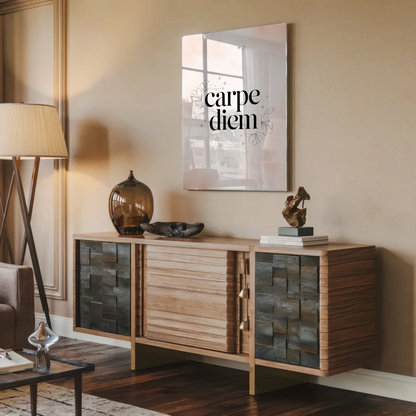 Foto Acrylglas Carpe Diem Personalisiertes Geschenk Spruch Wandbild