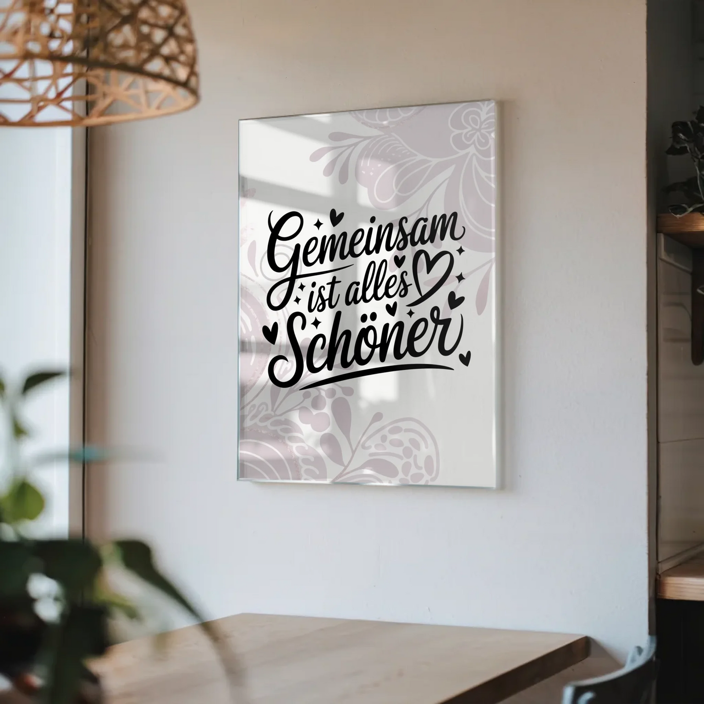 Bild Aus Acrylglas Gemeinsam ist alles schöner Geschenk