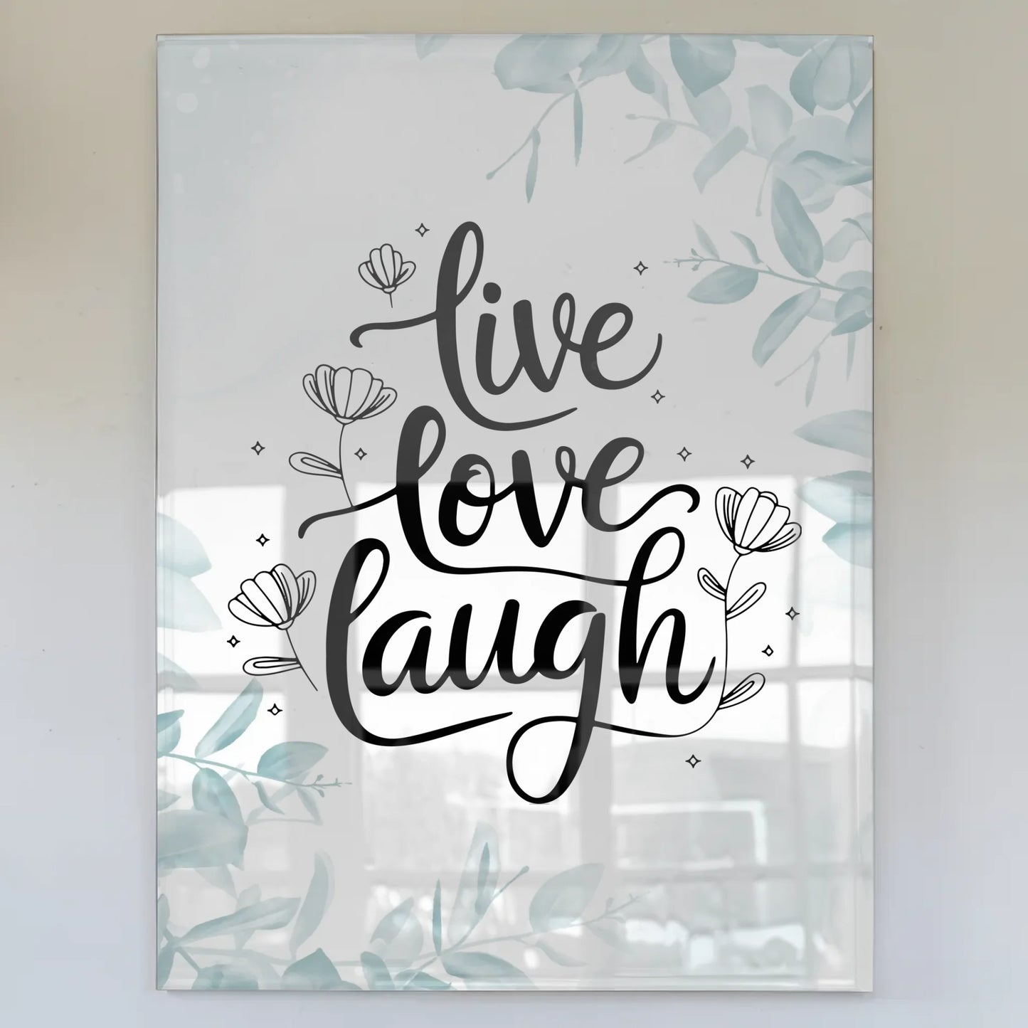 Foto Acrylglas Live Love Laugh Geschenkideen
