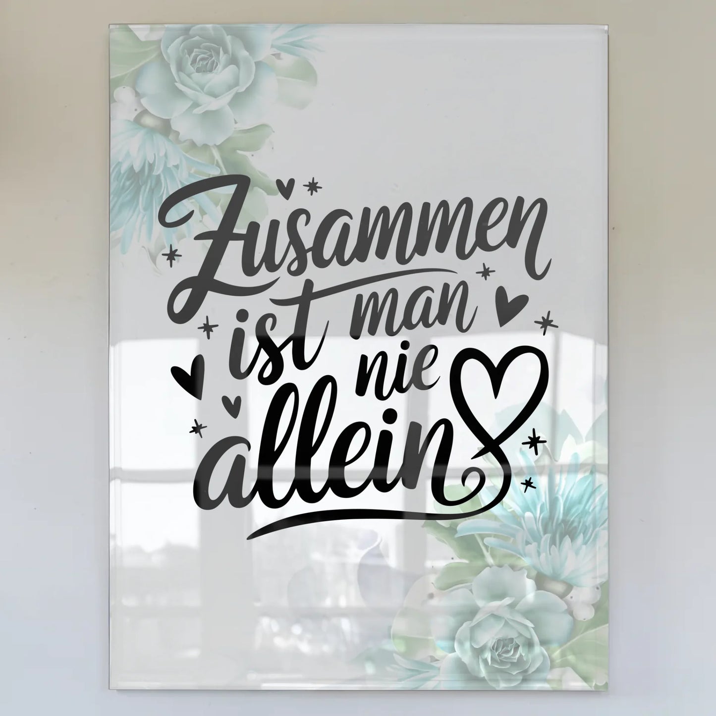 Bild Mit Acrylglas Zusammen ist man nie allein Geschenk