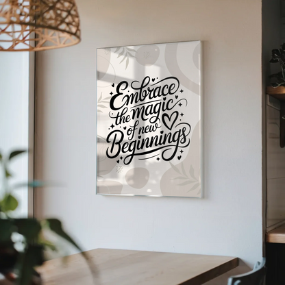 Foto Mit Acrylglas Embrace the Magic of New Beginnings