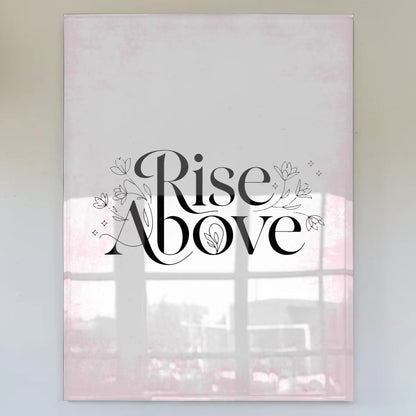 Bild Mit Acrylglas Rise Above - Personalisiertes Geschenk Spruch Wandbild
