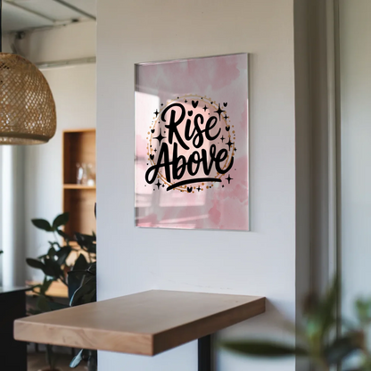 Bild Mit Acrylglas Rise Above - Personalisiertes Geschenk
