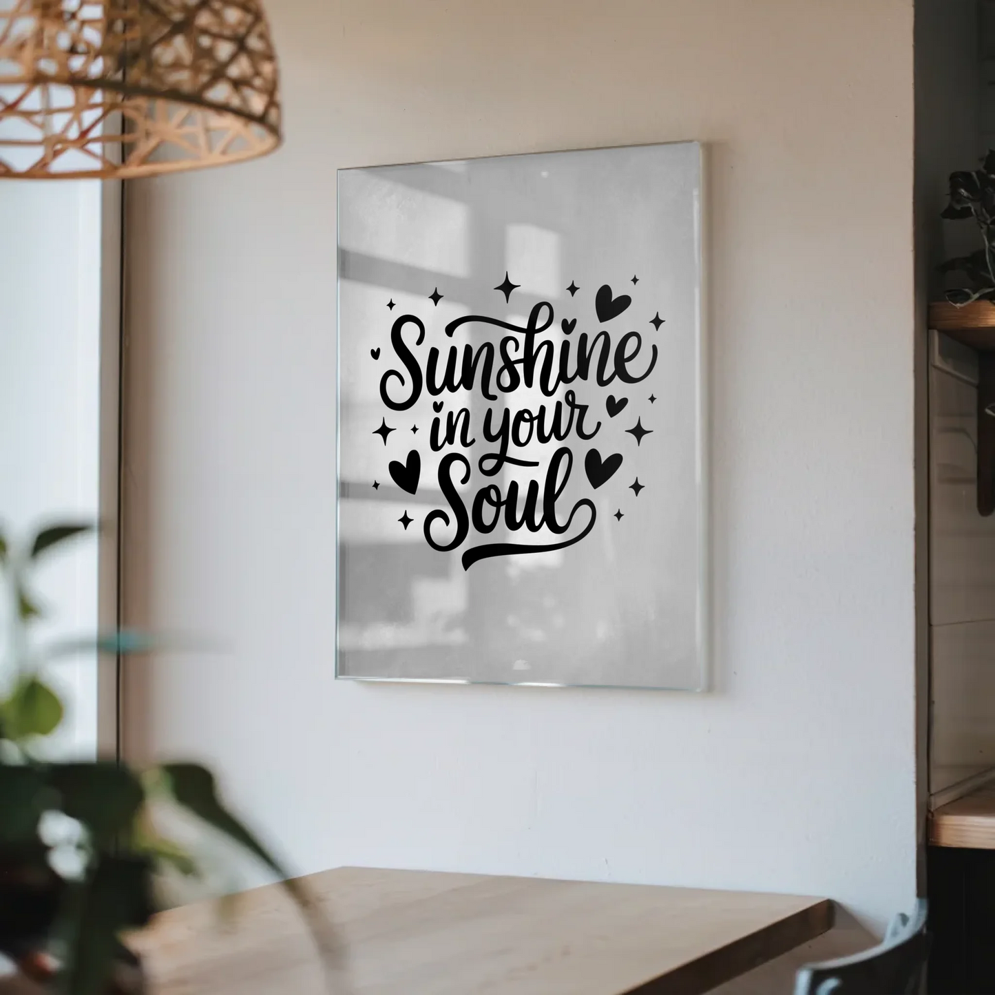 Acrylglas Mit Foto Sunshine in Your Soul Geschenk