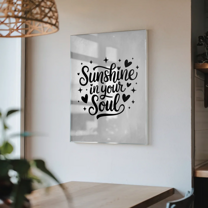 Acrylglas Mit Foto Sunshine in Your Soul Geschenk