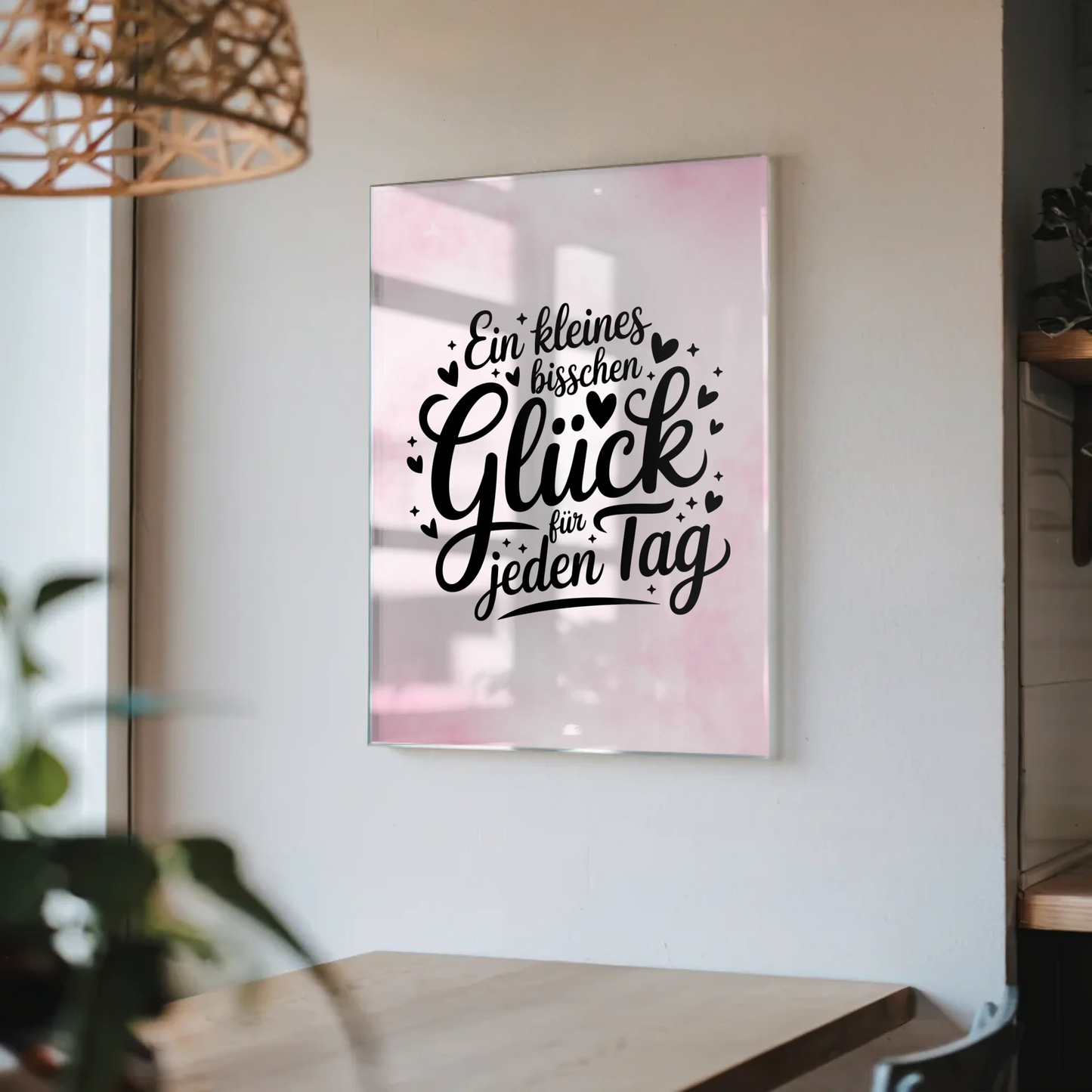 Acrylglas Bild Ein kleines bisschen Glück Poster
