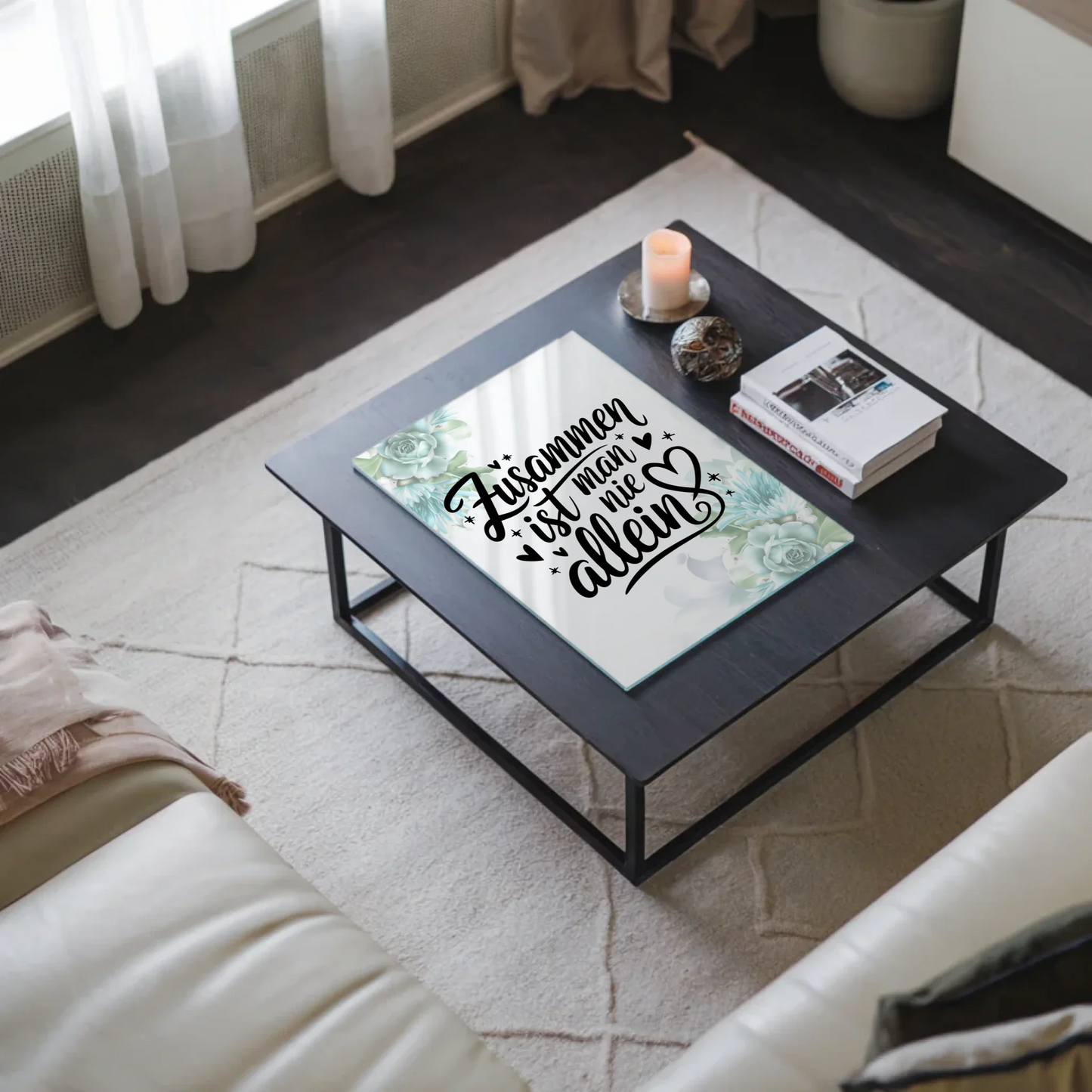 Bild Mit Acrylglas Zusammen ist man nie allein Geschenk