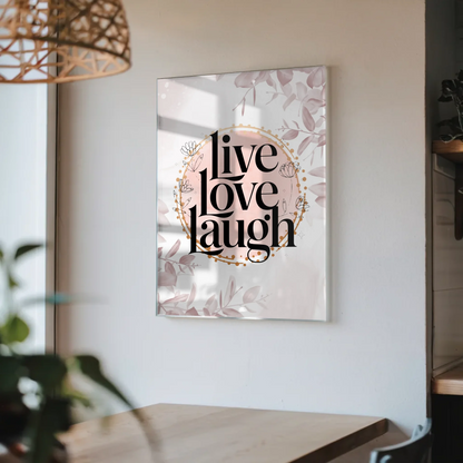 Bild Aus Acrylglas Live Love Laugh Geschenkideen