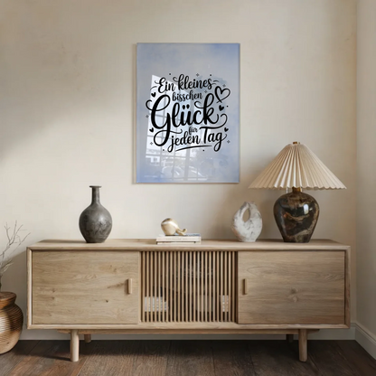 Acrylglas Mit Foto - Ein kleines bisschen Glück täglich