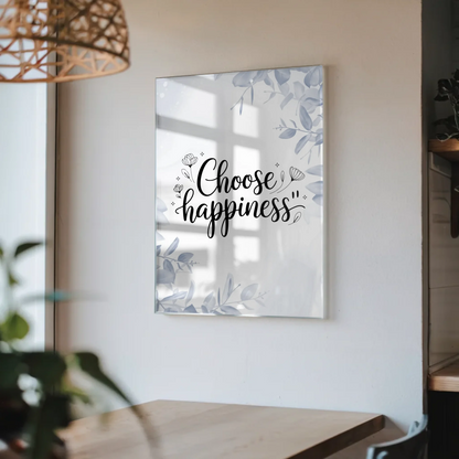 Acrylglas Bild Choose Happiness - Personalisiertes Geschenk