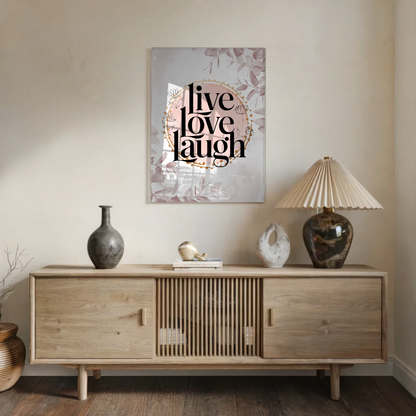 Bild Aus Acrylglas Live Love Laugh Geschenkideen