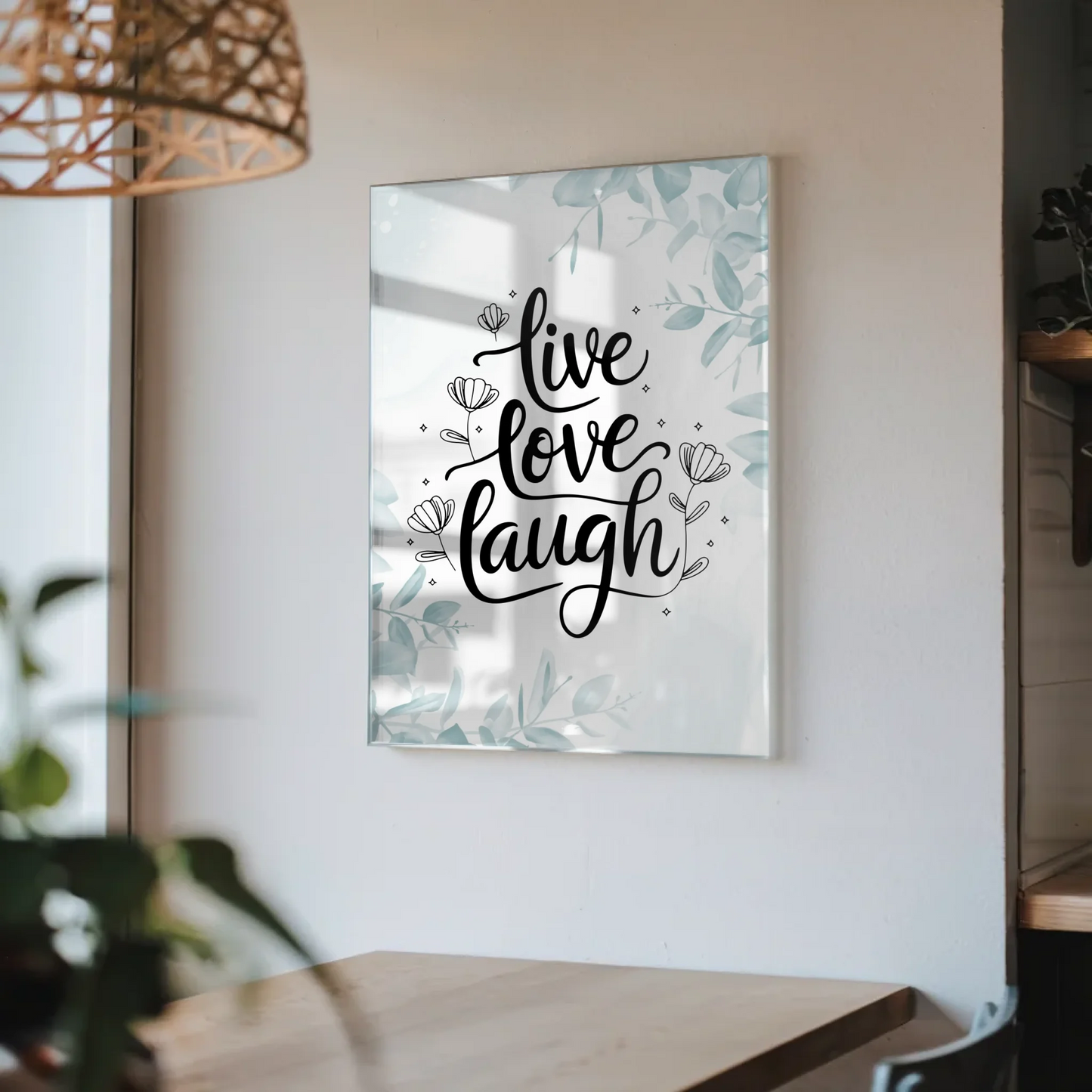 Foto Acrylglas Live Love Laugh Geschenkideen
