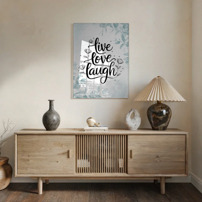 Foto Acrylglas Live Love Laugh Geschenkideen