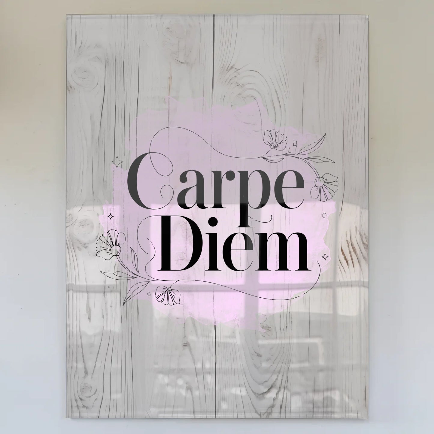 Acrylglas Bild Carpe Diem - Personalisiertes Geschenk