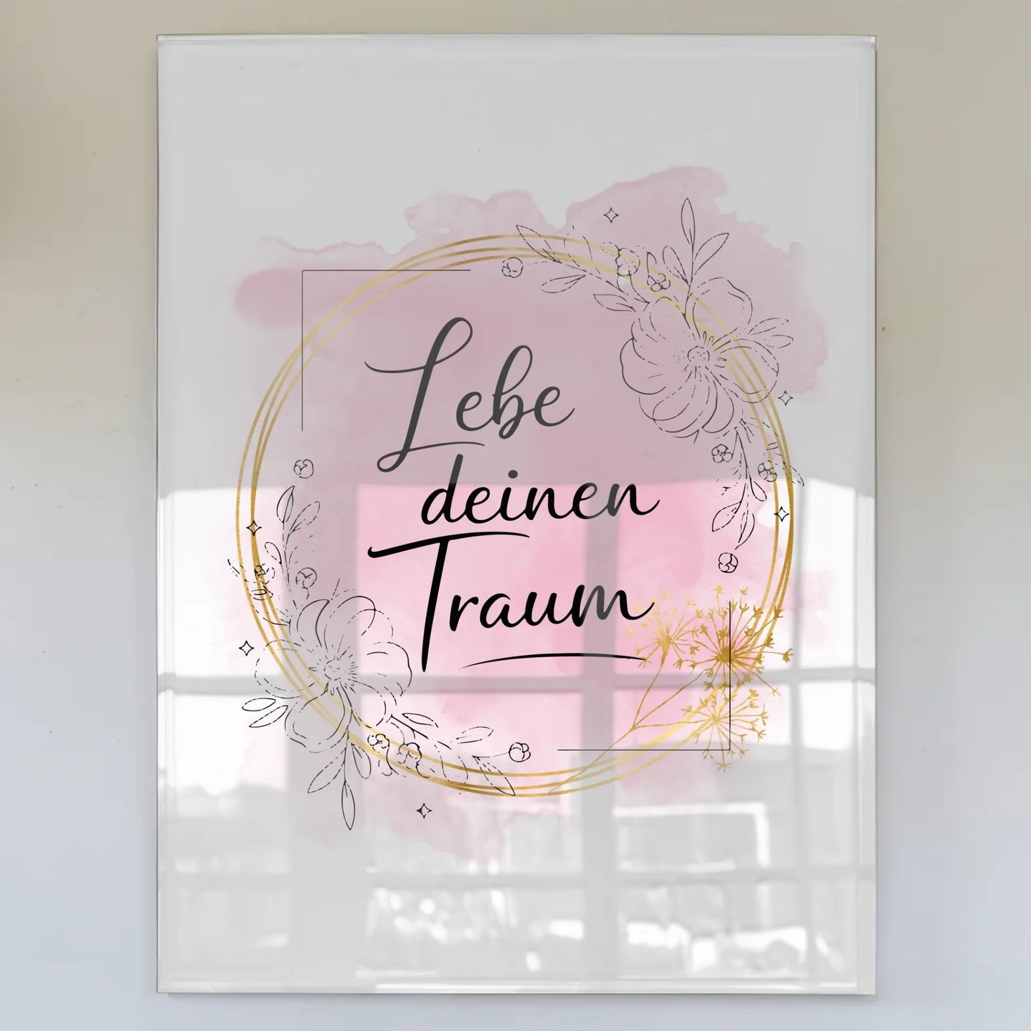 Bild Acrylglas Lebe deinen Traum personalisiert