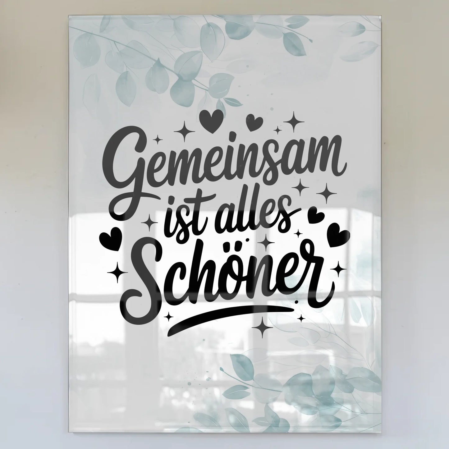 Foto Acrylglas - Gemeinsam ist alles schöner Geschenk