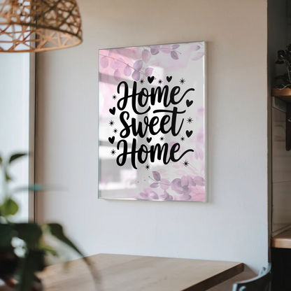 Wandbild Acrylglas Home Sweet Home personalisiert