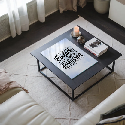 Acrylglas Mit Foto - Einfach Mal Loslassen Geschenk