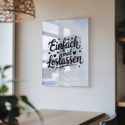 Acrylglas Mit Foto - Einfach Mal Loslassen Geschenk