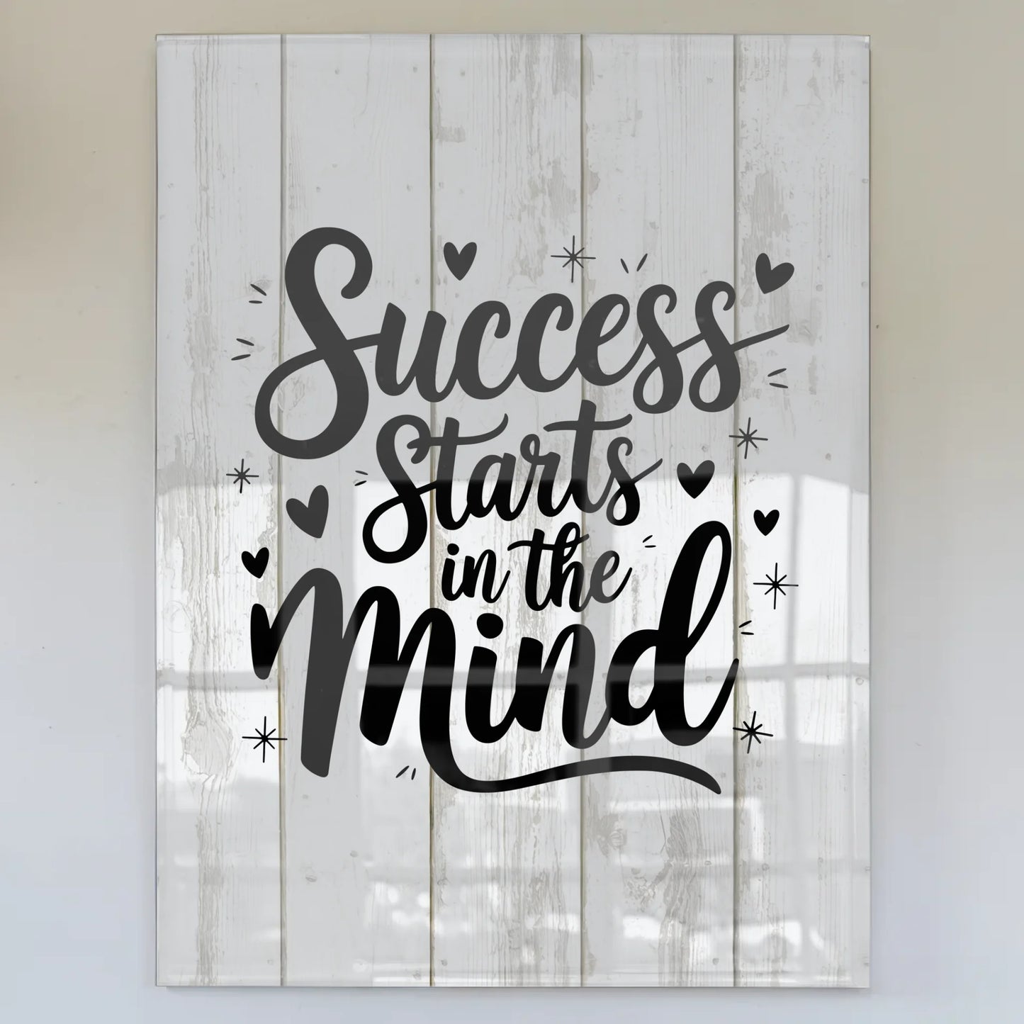 Bild Mit Acrylglas Success Starts in the Mind Geschenk